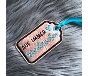 Stickserie ITH - Anhänger Abschied & Danke